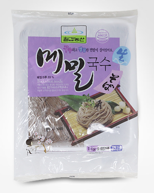 Chilgap Nongsan raw buckwheat noodles 1kg