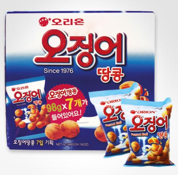 오리온 오징어땅콩 98g*7개
