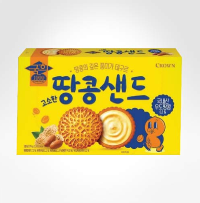 크라운) 고소한 땅콩샌드 297G