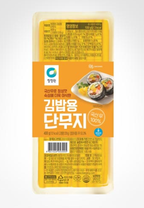 종가집 김밥용 단무지 400g