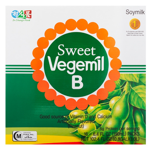 Jeongsikpum Sweet Veggiemil Be Soymilk 16 Packs 190ML*16