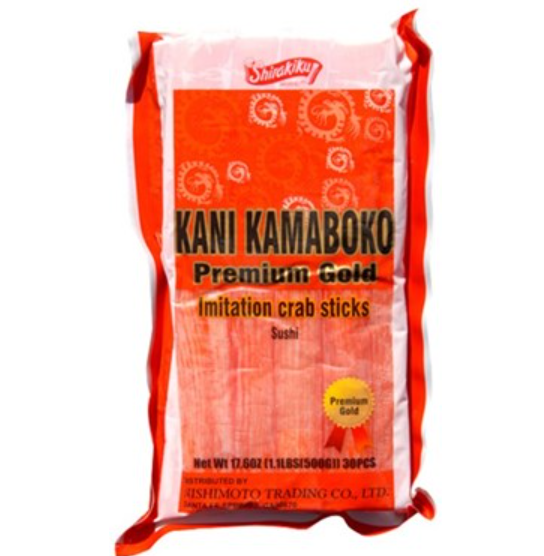 Wismettac Premium Gold Imitation Crab Meat 500g