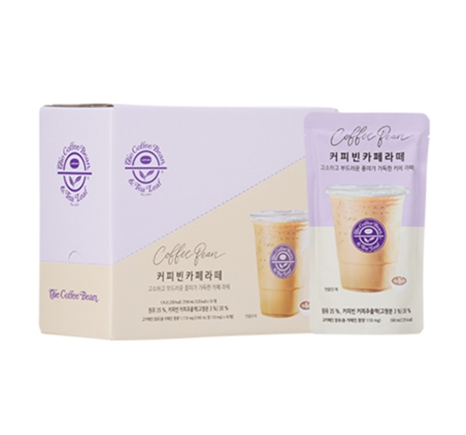 커피빈 카페라떼 파우치 190ML 10입