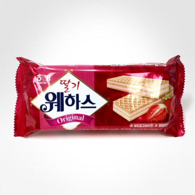 해태 웨하스 딸기 56G