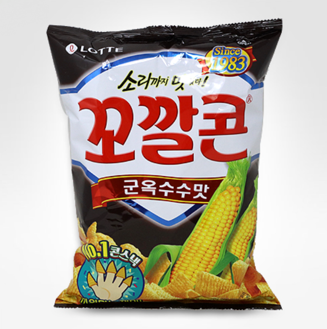 Lotte Kkokkalcorn Roasted Corn Flavor 134G