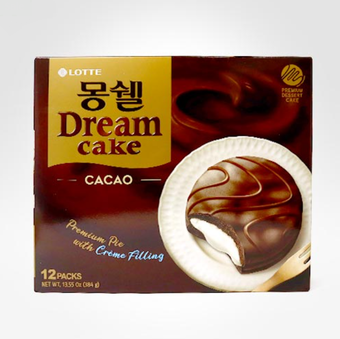 롯데 드림몽쉘 카카오케이크 12입 408G