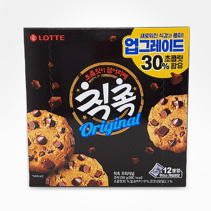 Lotte ChicChoc Soft Choco Chip Cookies 180G