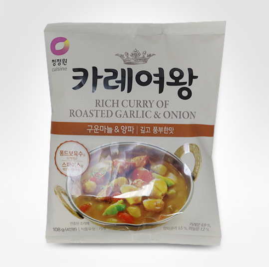 Chung Jung One Curry Queen Roasted Garlic &amp; Onion 108G  