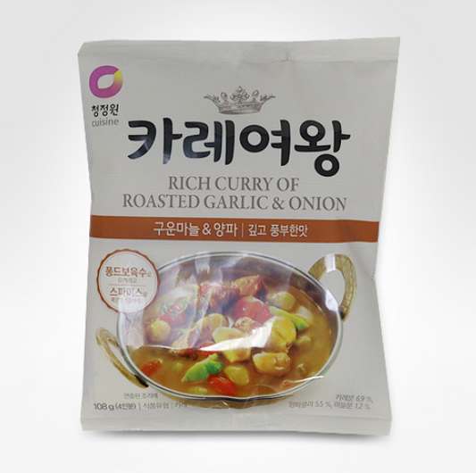 청정원 카레여왕 구운 마늘 & 양파 108G