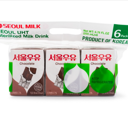 Seoul Milk Chocolate Milk 190ML (6 Packs)