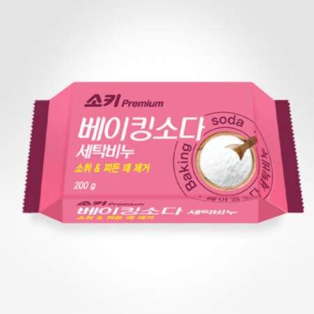 (무궁화) 소키 프리미엄 베이킹 소다 세탁 비누 200G